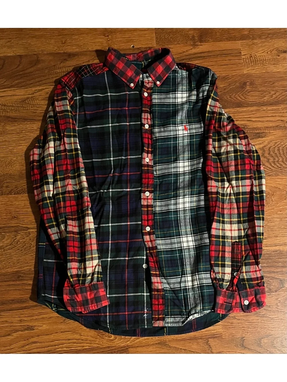 Ralph Lauren Boys XL Multi-Color Plaid Button-Down Shirt